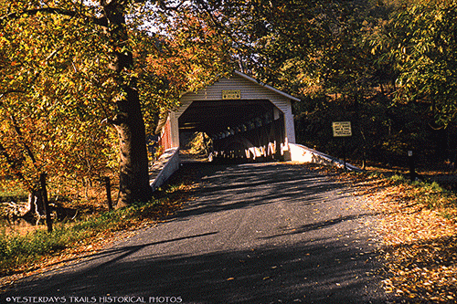 This unknown covered bridge in Pennsylvania sets a beautiful autumn scene. 