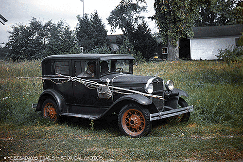  1930 Ford Model A on a central Oregon farm in 1952
