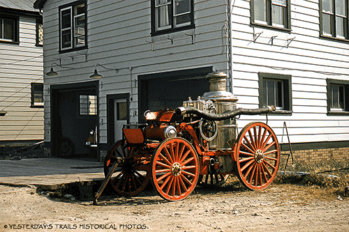 Old fire engine used at Dawson City, Yukon Territory around the time of the Gold Rush 1898-99